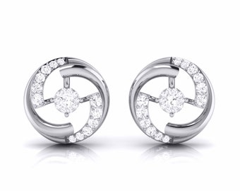 Platinum Diamond Earrings for Women JL PT E MST 27