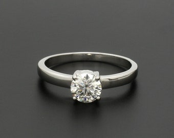 1 Carat Solitaire Platinum Engagement Ring JL PT 1269-C