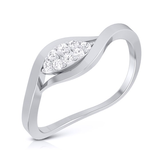 Designer Solitaire Platinum Ring for Women JL PT 314 – Jewelove.US