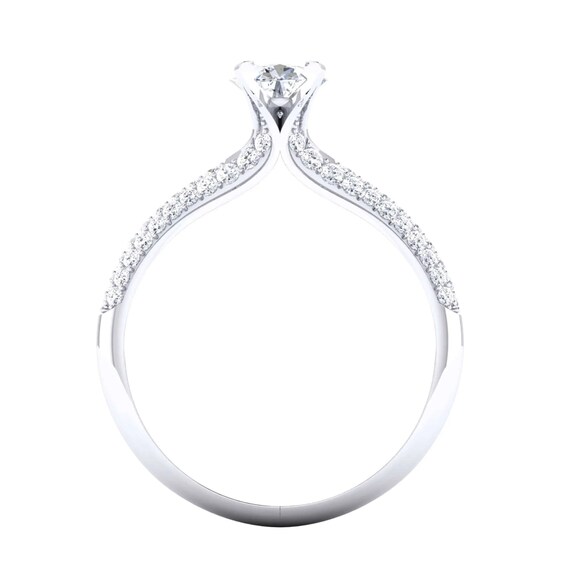 あづき ダイヤ プラチナ リング ロイヤル・アッシャー・カット プラチナ ダイヤモンド リング｜正規