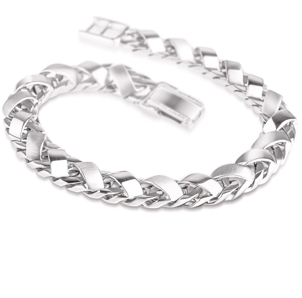 Heavy Platinum Bracelet for Men JL PTB 641 - Etsy