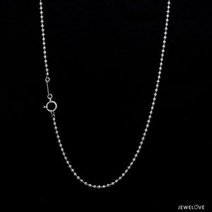 Platinum Chain with Diamond Cut Balls JL PT 748 image 2