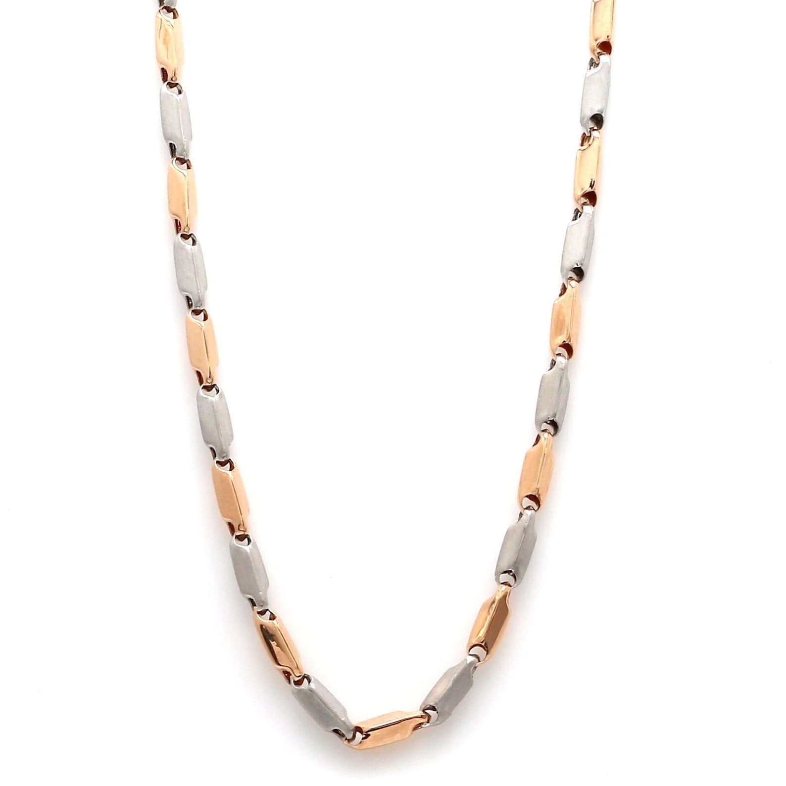 Alternate Platinum & Rose Gold Links Platinum Chain JL PT CH Etsy