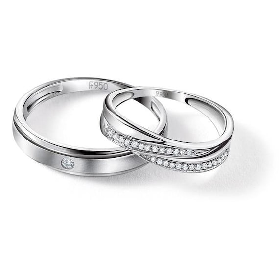 15 New Designs for Platinum Rings for Couples - Trending Models | Joyas