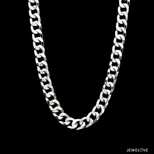 Unique Japanese 7.25mm Cuban Platinum Chain for Men JL PT CH 968-A