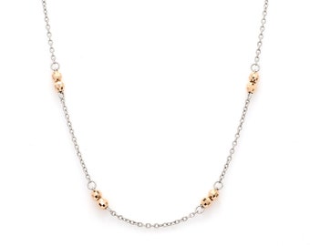 Japanese Platinum Rose Gold Chain for Women JL PT CH 1048