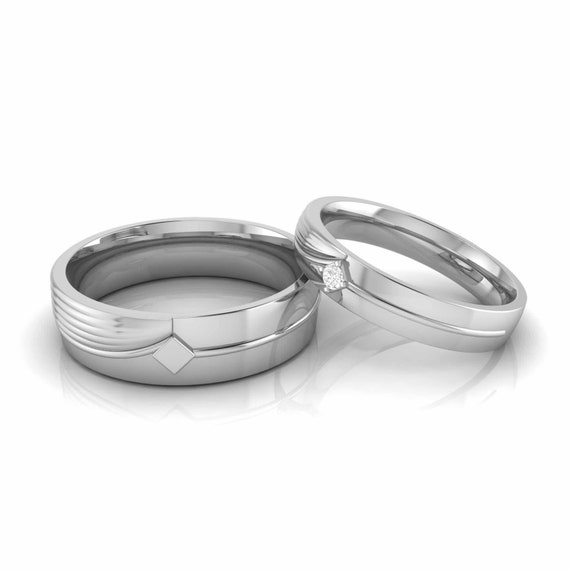 Gift Subscription For Couples|adjustable Couple Rings - Silver Plated  Copper Engagement Bands For Valentine's Day