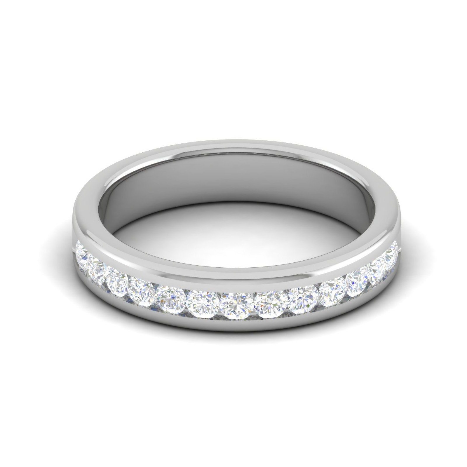 4 Pointer Platinum Diamond Ring for Women JL PT Wb RD 157