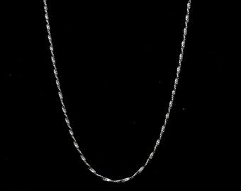 1.25mm Twisted Double Box Platinum Chain for Women JL PT CH 1447