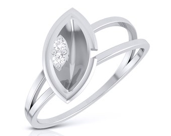 Platinum Diamond Ring for Women JL PT LR 108