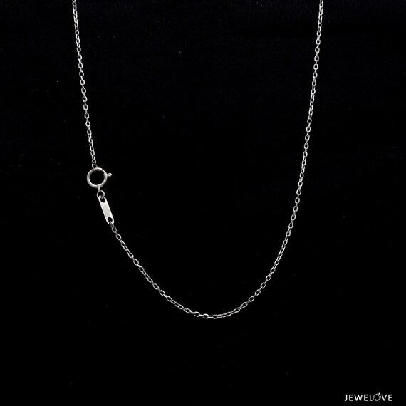 Plain platinum best sale necklace