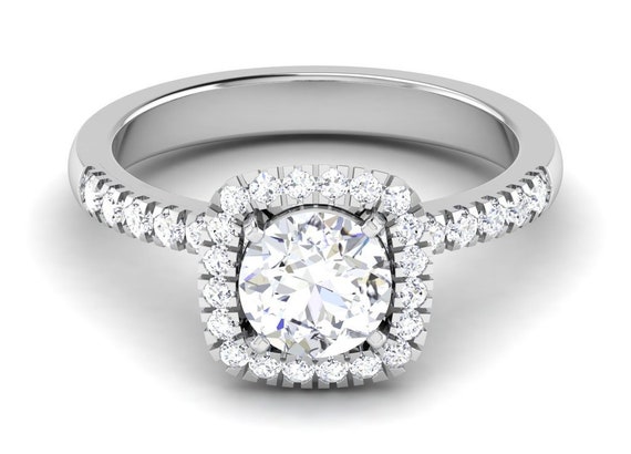 Adrianna Halo Engagement Ring N0044SMA075CUPLT | Segner's Jewelers |  Fredericksburg, TX