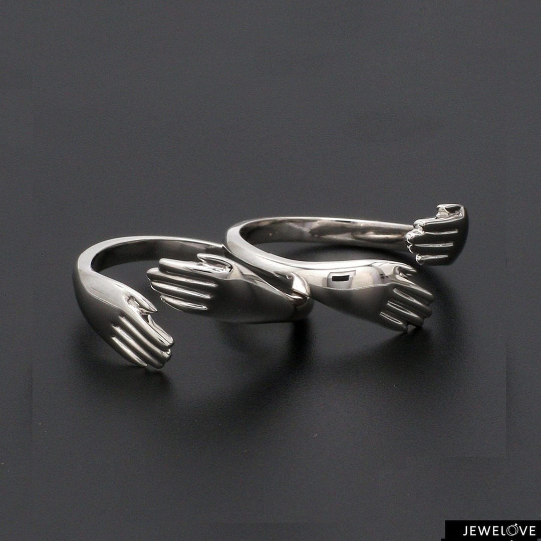 Platinum Hug Unisex Ring JL PT 938 - Etsy