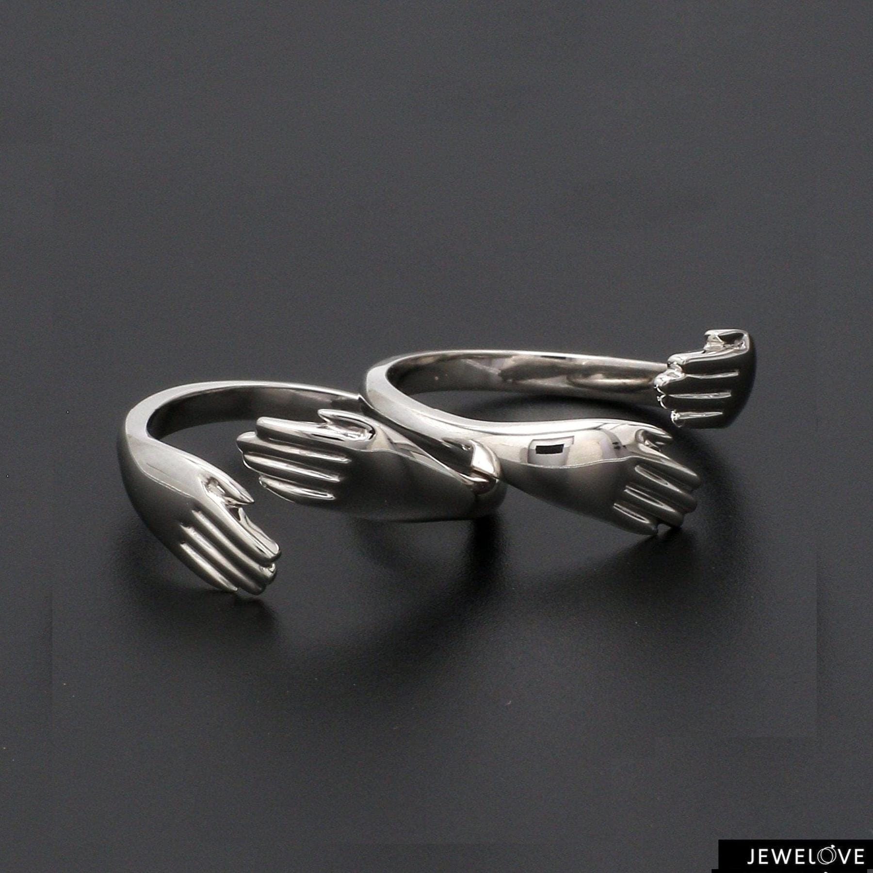 Platinum Hug Unisex Ring JL PT 938 - Etsy