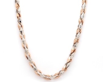 5.5mm Heavy Platinum Rose Gold Chain for Men JL PT CH 1101