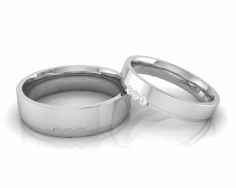Platinum Diamond Couple Ring JL PT CB 131