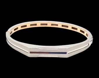 Men of Platinum| 8 Platinum & Rose Gold Bracelet for Men JL PTB 1220