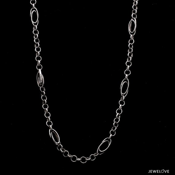 Black cheap platinum chain