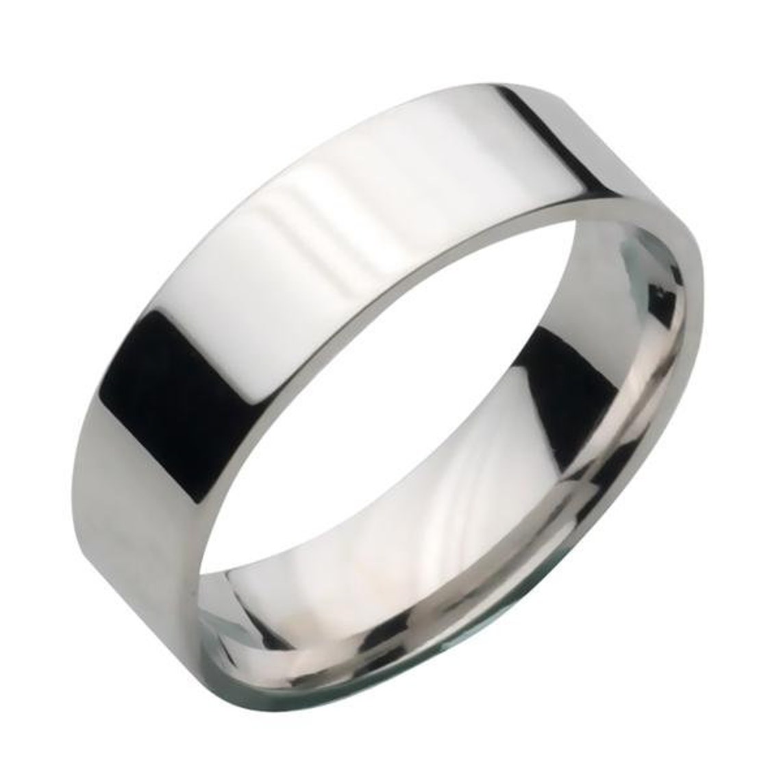 ROME | Flat Profile Ring in Platinum (4mm-8mm)