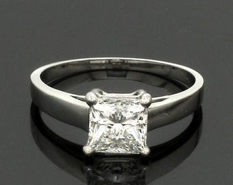 ダイヤモンドプラチナソリティアリング 12401-5032 - Etsy 日本