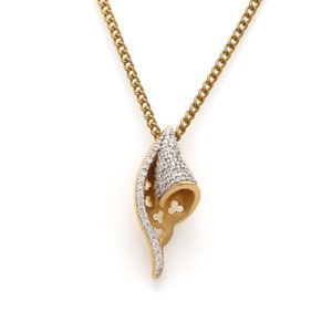 Designer Gold Diamond Pendant for Women JL AU P3