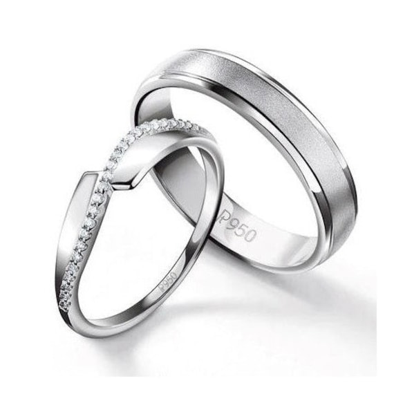 Buy University Trendz Couple Rings for Lovers Propose Wedding Engagement  Stainless Steel Cubic Zirconia Ring Set Online at Best Prices in India -  JioMart.