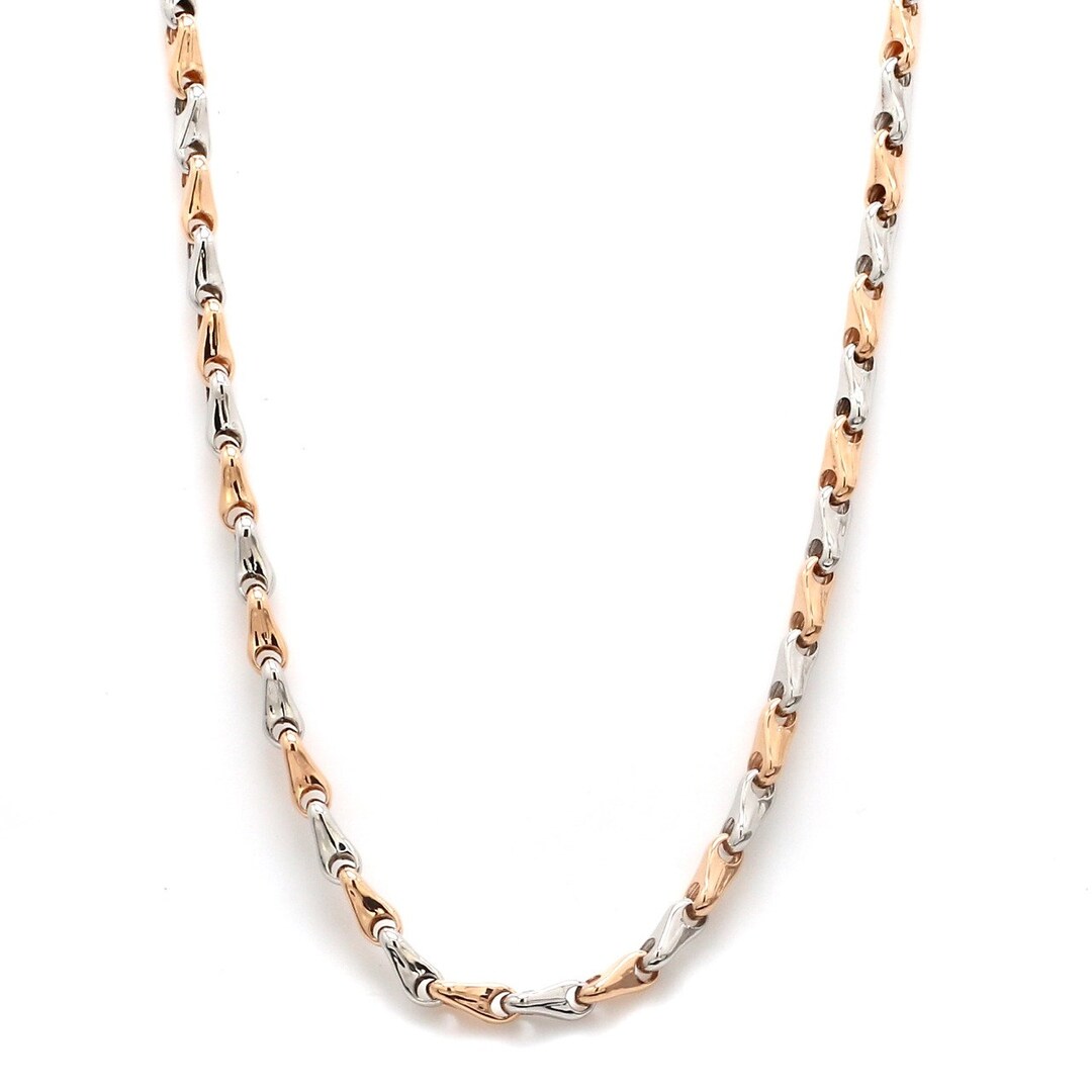 Platinum Rose Gold Chain for Men JL PT CH 1103 Etsy Finland