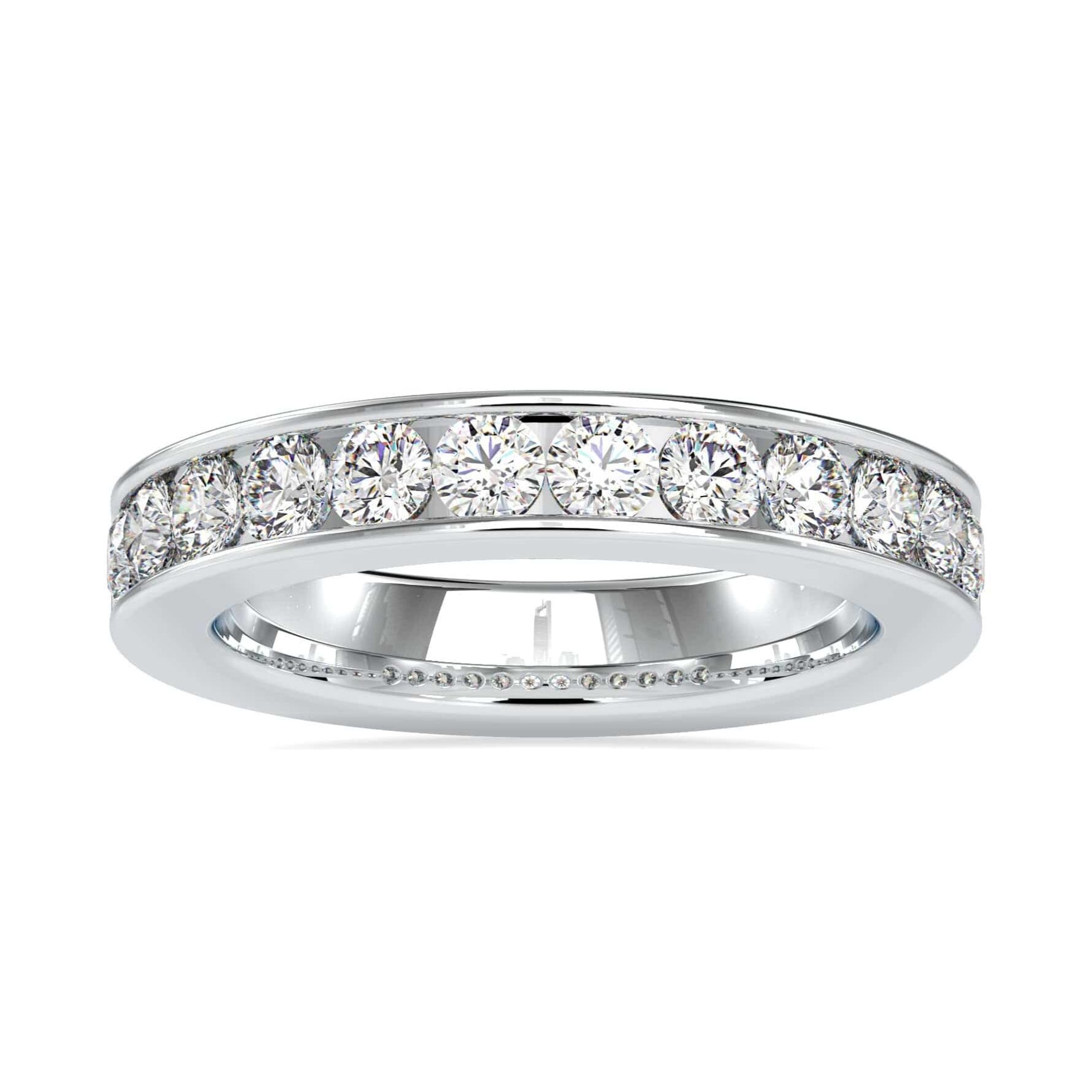 10-Pointer Platinum Diamond Engagement Ring for Women JL PT 0110