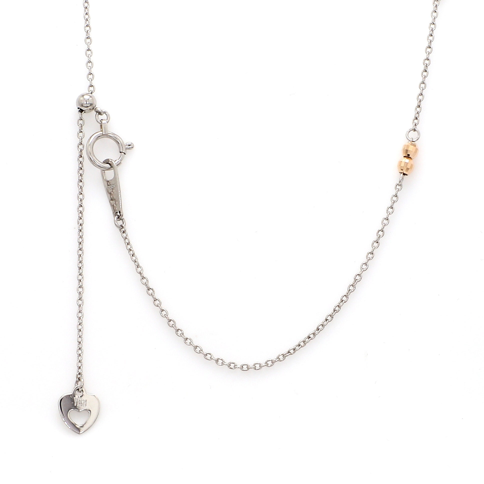 Japanese Platinum Rose Gold Chain for Women JL PT CH 1048 - Etsy