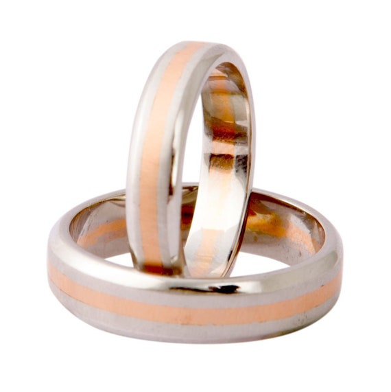 Platinum rose gold best sale ring