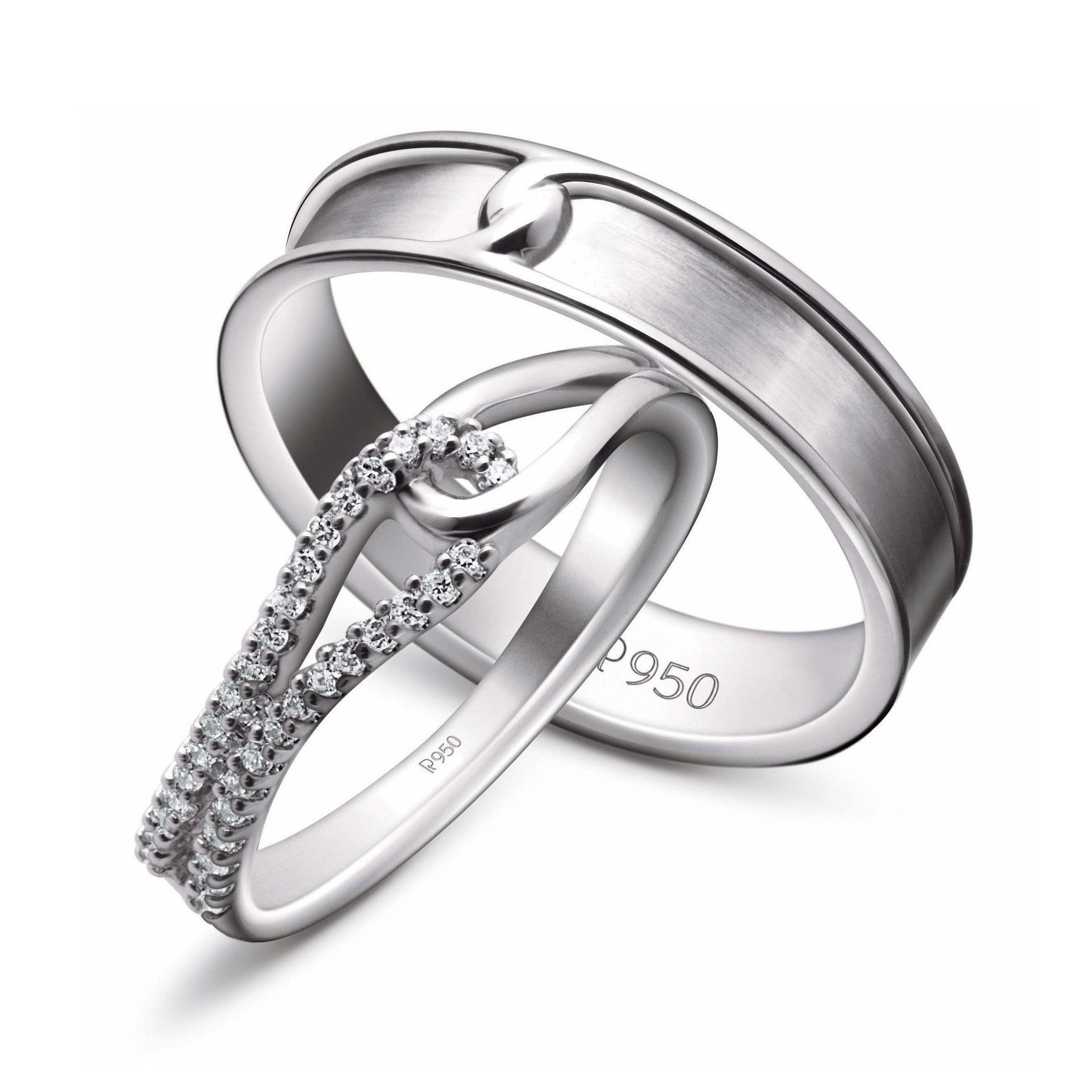 discount for quantity Designer Platinum Ring for Men with Cut Edges JL PT  682 | kancelariapiechaczek.pl
