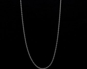 Plain Platinum Chain With Round Links SJ PTO 704