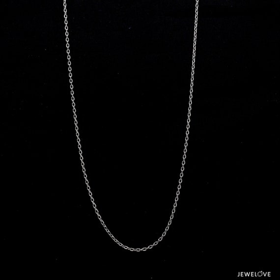 Plain platinum best sale necklace