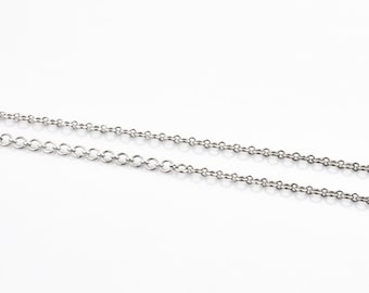 Round Circular Links Platinum Chain JL PT CH 765