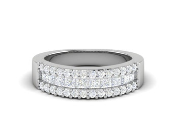 Designer Platinum Diamond Ring for Women JL PT WB6025