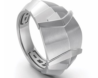 Men of Platinum | Heavy Samurai Platinum Ring JL PT 687