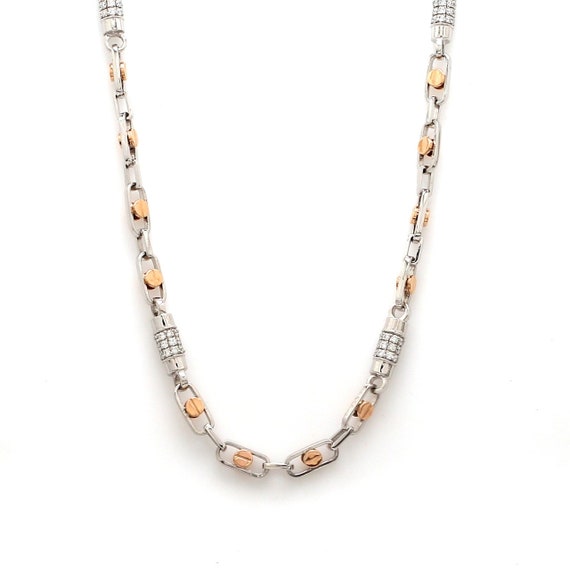 Statement mens shop diamond necklace
