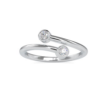 Platinum Diamond Engagement Ring for Women JL PT 0082