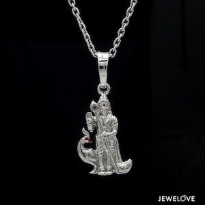 Plain Platinum Murugan Pendant JL PT Murugan-1