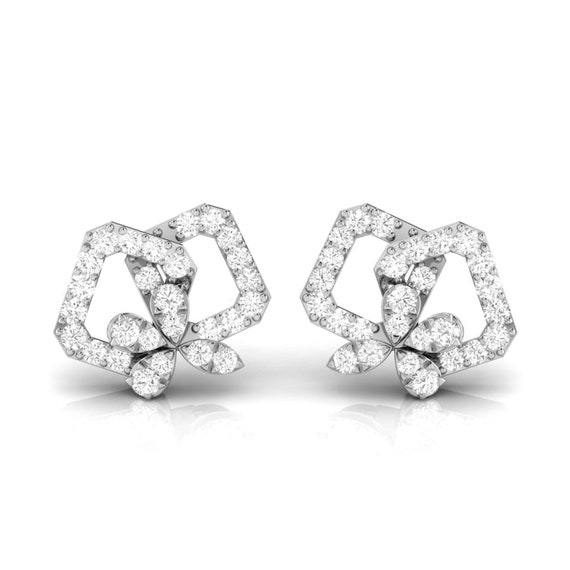 Dual Enchantment Diamond Stud Earrings  Radiant Bay