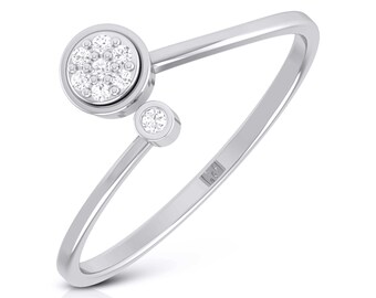 Platinum Diamond Ring for Women JL PT LR 65