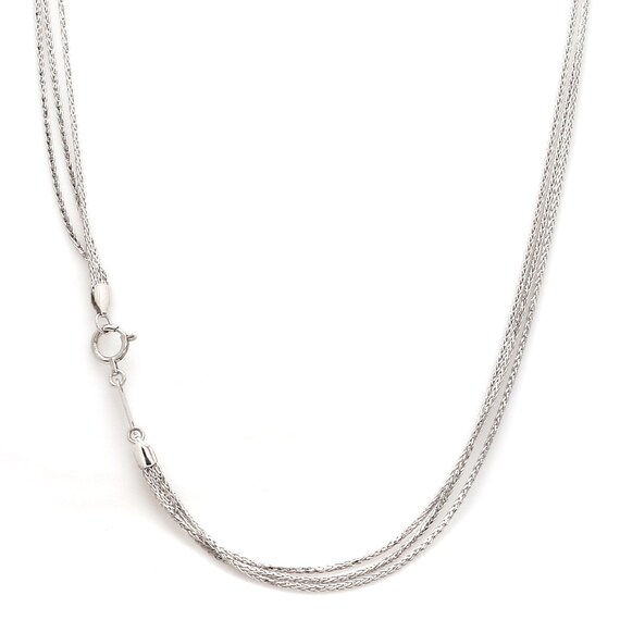 Japanese 3 Line Shiny Foxtail Platinum Chain JL PT CH 852 - Etsy