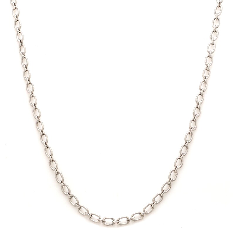 Oval Linked Platinum Chain JL PT CH 837 image 1