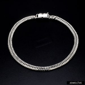 4.5mm Japanese Platinum Cuban Bracelet for Men JL PTB 1176