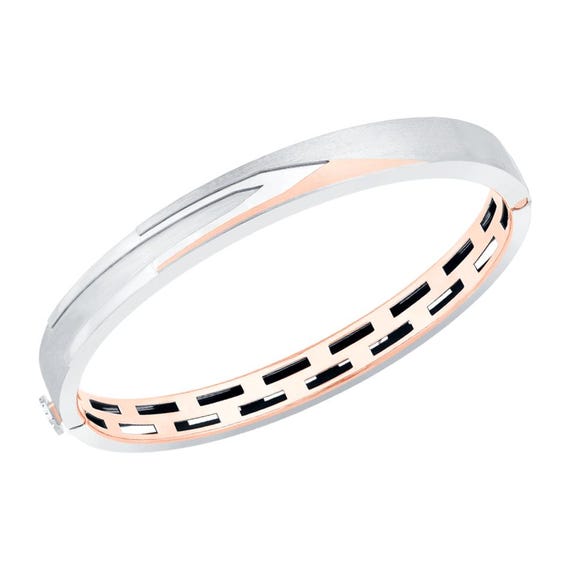 Men of Platinum Platinum Rose Gold Bracelet for Men JL PTB 805