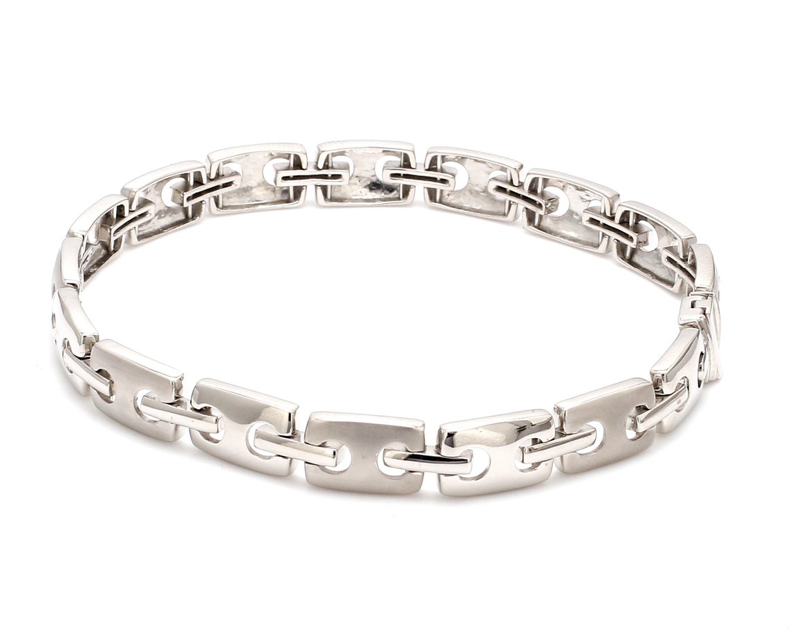 Platinum Bracelet for Men JL PTB 621 Etsy
