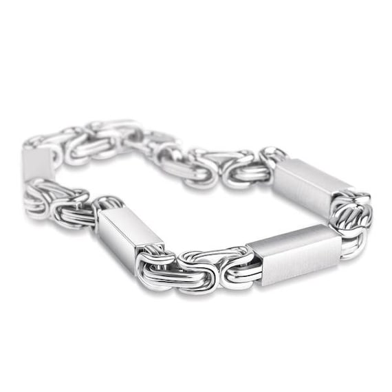 Buy Men of Platinum Heavy Platinum Bracelet With Unique Diamond Studded  Lock JL PTB 651 Online in India - Etsy