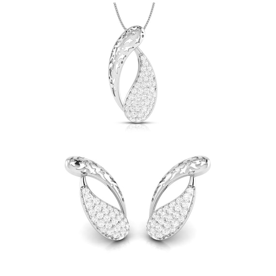 Platinum pendant sales set