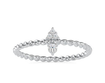 Platinum Diamond Engagement Ring JL PT 0671