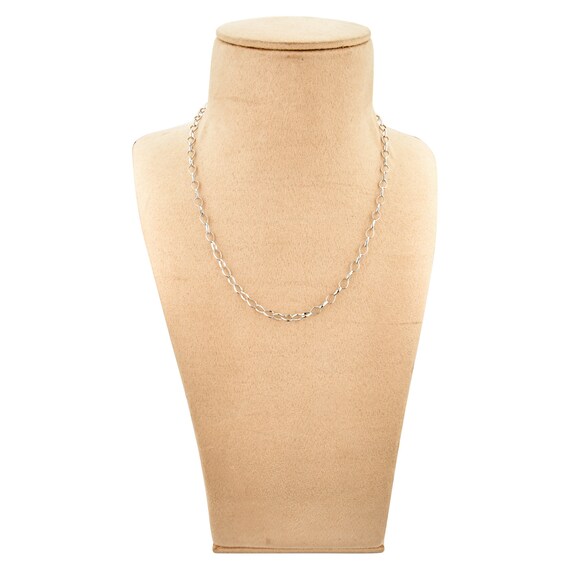 Designer Platinum Chain With Round 